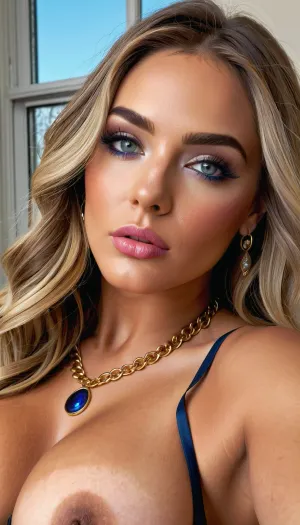 18 yo, sexy, (((Realistic perfect hands))), large heavy breasts, Blonde, white and yellow hair with double braids, thick lush hair, well-growing female hair, double long braids, hair, beautiful light gray irises of the eyes, masterpiece, (solo:1.1), perfect face, (bright lighting:1.2), pubic hair, breasts, (((on side))), big eyes, fishnets, nipples, lips, large breasts, (((Reclining on his side, spreading his buttocks with his fingers, stretching his anus, real pussy and anus, He spreads his buttocks with his hands and shows off his pussy and anus, spread ass, ass focus, Anal fisting, Focus and sharpness on the anus))), thighs, (Thick lump-shaped translucent white sperm flows out of the cunt, from the anus, a lot of sperm wipes out of her holes), very cute face, A clean sweet face, a gentle face, a kind face, Clear silky skin, dimples on cheeks, symmetrical eyes, (Well-growing hair on the head, a woman's hairy head, Lush curly yellow hair with long thick braids to the waist, braids from the top of the head), (Window, light from the window, rose petals), light bedroom is covered in roses, flower, beautiful wedding hairstyle, stylish, designer, fashionable, bride's hairstyle, European appearance, Russian cute face, beauty, cinematic photo of one girl, mouth, Beautiful wide square ron, slightly swollen juicy lips, passionate lips, Lip contour, juicy lips, excited lips, beautiful lips, Touches the neck and cheeks with the fingertips, nails on the cheek, Fingers with painted long non-sharp nails, nail polish, (((perfect Bright blue-gray irises of the eyes, realistic eyes, big eyes, Living natural eyes, Black outline on the edge of the eyelids outlined with pencil and ink))), (((light makeup))), (blonde hair), (bobcut), (body), (bronze tan), (beads), (A lot of gold and diamond jewelry, a necklace, a bracelet on the wrist, gold big earrings), (((upper eyelids, shadows, well-growing abundant lush long eyelashes, glamorous lipstick, shine in the eyes))), (((Ultrarealism, hyperrealism, ultra, Ultra Sharpness of the image, clarity photorealism, professional photography))), (((Lots of roses, huge roses, flowers, blue-white roses flowers, Huge bouquets of blue-white roses in the background))), (((35mm photograph, film, bokeh, professional, 8k, highly detailed, bukkake, r3tro_cumshotz, dripping, thick, white, retro, cumshots, facial, breasts, stomach, covered, in, perfect, spitbubbles, littlebubbles, spitstring, woman cute face))), latex, catsuit, exposed, mask, gloves, stockings, harness, FastNegativeV2, (hands, on, own, ass), (grabbing, ass, stretch, spread), solo, pussy, lying, on, side, at, viewer, nude, focus, presenting, grab, own