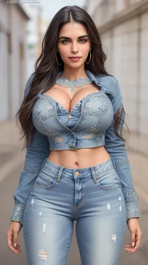 Mulher jovem linda sorrindo e dançando sensual faz xixi nas calca jeans de tanto tesão.score_9, score_8_up, score_7_up, score_6_up, 1woman, realistic, 45 years, ela faz xixi nas calca jeans de tanto tesão, pee, pee jeans tesão, full body view, huge breasts, beautiful very busty athletic tall brunette woman, symmetrical face, (high detailed face:1.7), (high detailed skin:1.4), garota faz xixi nas calca jeans.