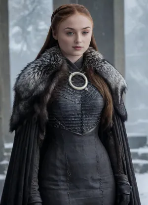 ((Beautiful Sansa Stark from game of thrones:1.4)), big sexy breasts, in a poor black cape with a hood thrown over a rich dress, (no panties:1.2), the hem of her dress is pulled up, sexy cleavage, lace filigree of bright, (the dress is raised, showing black stockings and blonde extremely hairy pussy:1.3), rich color. Super clear, highly detailed watercolor, glaze technique, plus colored alcohol ink, style of V. Vasnetsov, long braided blonde hair, sexy black long gloves, In her hand is a large Valerian steel sword, A wolfskin is draped over her shoulders, ((a large wolf stands at near her)), she stands there confidently, looks seductive, next to her stands a big snow-white wolf from games of thrones, show whole body in the picture, castle, (Realism:1.8), (Beautiful big breasts:1.2), open hairy pussy, (hairy pussy:1.3), sns, woman, she, has, red, long, hair, braded, wearing, crw, outfit, black, armor, dark, tunic, queen, of, the, north, gown, battle, Young_woman, extremely waist, perfect skin, extremely high detailed, thick bimbo lips, pink lips, blonde, blue eyes, perfect face, nude, ((her personality and behavior is feminine, flirtatious, beguiling, and slutty:1.2)), wolf, (((she is posing in a sexually explicit way, she desperately wants the viewer to fuck her:1.2))), NSFW, Hardcore, XXX, (uncensored. Perfect small curved ass), skirt lift, <lora:add-detail-xl:.9>, <lora:sansa stark SDXL - sns woman:1.3>, <lora:708827_training_data:1>