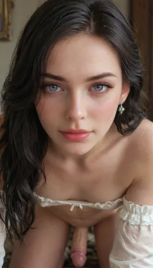 Yennefer from the witcher, femboy, femboy boy, femboy boy flat chested, perfect face, violet eyes, good proportions, femboy male hard big penis, white yennefer clothes, smile, sleeves, flat chested tits, mature female, pale skin, (flat chested little-size breasts), 4ng3l, close up, face, flat, chested, <lora:add-detail-xl:.5>, <lora:SDXL_BetterFaces-LoRA_v1:1.1>, <lora:flat_chested_v3.5:1.2>, all, fours, arching4s, <lora:arching4s:.8>