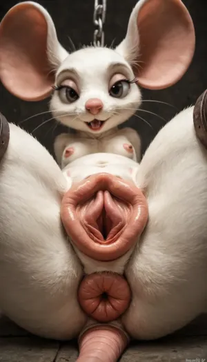 Dinamic frame, (((zoo furry mouse porn))), (((spreaded pink pussy 2.9))), possing, skinny 1.8, frontal brown mouse view, pussy, gigantic mouse pussy, huge tits, (((fat enorm extreme spread pussy 2.5))), 1.8, (((mouse pussy spread 1.9))), (((Long labia 1.5))), (((Gaped pussy hole 1.9))), mouse porn, (((Long clit 1.5))), big fat tits, (((extremelly pussy spreaded 2.9))), pussy view from underneath close up, (((womb deep view 3.0))), ((Perfect vaginal anatomy)), (((pussy perfection))), (((vaginal cavity extremelly deep 2.0))), (((enormus giant vagina 4.5))), (((size diference 2.0))), white light laboratory background, bondage tied chained open legs up