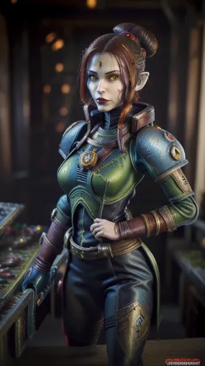 1girl, ((((Yrliet from Warhammer Rogue Trader)))), best quality, (aeldari, armor), YrlietRT, <lora:YrlietRT:.8>