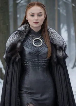 ((Beautiful Sansa Stark from game of thrones:1.4)), big sexy breasts, in a poor black cape with a hood thrown, (no panties:1.2), sexy cleavage, lace filigree of bright, naked tits, (naked, showing black stockings and blonde extremely hairy pussy:1.3), rich color. Super clear, highly detailed watercolor, glaze technique, plus colored alcohol ink, style of V. Vasnetsov, long braided blonde hair, sexy black long gloves, In her hand is a large Valerian steel sword, A wolfskin is draped over her shoulders, ((a large wolf stands at near her)), she stands there confidently, looks seductive, next to her stands a big snow-white wolf from games of thrones, show whole body in the picture, castle, (Realism:1.8), (Beautiful big breasts:1.2), open hairy pussy, (hairy pussy:1.3), sns, woman, she, has, red, long, hair, braded, wearing, crw, outfit, black, armor, dark, tunic, queen, of, the, north, gown, battle, Young_woman, extremely waist, perfect skin, extremely high detailed, thick bimbo lips, pink lips, blonde, blue eyes, perfect face, nude, ((her personality and behavior is feminine, flirtatious, beguiling, and slutty:1.2)), wolf, (((she is posing in a sexually explicit way, she desperately wants the viewer to fuck her:1.2))), NSFW, Hardcore, XXX, (uncensored. Perfect small curved ass), skirt lift, <lora:add-detail-xl:.9>, <lora:sansa stark SDXL - sns woman:1.3>, <lora:708827_training_data:1>