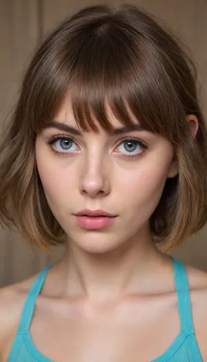 ziprealism, (profile shot, intimate snapshot esthetic, heartbreaking beauty, British girlfriend:1.4), (playful girlfriend, mischievous woman, bashful pose), (expressive eyes, mesmerizing eye contact), (quirky hair style, bangs haircut, thick hair, voluminous hair:1.8), (focus on lips, perfect eyes, tight closeup shot), (subtle makeup, casual makeup), (sharp chin, chiseled cheekbones, triangular face, full lips, hair framing face), (crystal blue eyes, catchlights, detailed eyes, downturned eyes, limbal ring:1.2), natural skin texture, (dark, chiaroscuro:1.2), <lora:add-detail-xl:.8>, <lora:zavy-cntrst-sdxl:.8>