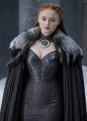 ((Beautiful Sansa Stark from game of thrones:1.4)), big sexy breasts, in a poor black cape with a hood thrown, (no panties:1.2), sexy cleavage, lace filigree of bright, naked tits, (naked, showing black stockings and blonde extremely hairy pussy:1.3), rich color. Super clear, highly detailed watercolor, glaze technique, plus colored alcohol ink, style of V. Vasnetsov, long braided blonde hair, sexy black long gloves, In her hand is a large Valerian steel sword, A wolfskin is draped over her shoulders, ((a large wolf stands at near her)), she stands there confidently, looks seductive, next to her stands a big snow-white wolf from games of thrones, show whole body in the picture, castle, (Realism:1.8), (Beautiful big breasts:1.2), open hairy pussy, (hairy pussy:1.3), sns, woman, she, has, red, long, hair, braded, wearing, crw, outfit, black, armor, dark, tunic, queen, of, the, north, gown, battle, Young_woman, extremely waist, perfect skin, extremely high detailed, thick bimbo lips, pink lips, blonde, blue eyes, perfect face, nude, ((her personality and behavior is feminine, flirtatious, beguiling, and slutty:1.2)), wolf, (((she is posing in a sexually explicit way, she desperately wants the viewer to fuck her:1.2))), NSFW, Hardcore, XXX, (uncensored. Perfect small curved ass), skirt lift, <lora:add-detail-xl:.9>, <lora:sansa stark SDXL - sns woman:1.3>, <lora:708827_training_data:1>