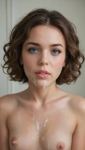 face and tits, portrait, covered in cum, short curly brown hair bob cut, blue eyes, lips parted. cum dripping from mouth
sticky facial
bukkake, cum, flat, chested, <lora:MS_Real_XL_Bukkake:1.9>, <lora:flat_chested_v3.5:.3>