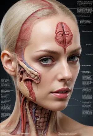 Detailed scientific textbook diagram showing the internal anatomy of an adult coquettish women. Labels refer to "function", "purpose", "storage system". Includes serious scientific footnotes and cross-sectional views of unexpectedly complex biological systems. #©KITTYART

























#©KITTYART