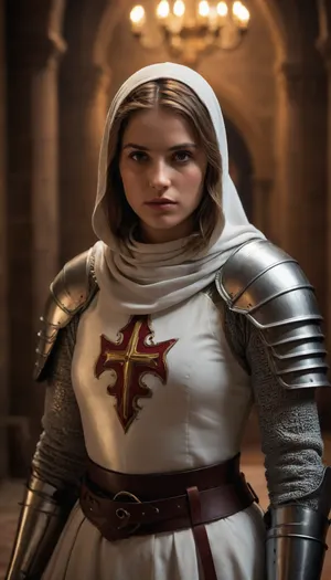 Female, Crusades, Templar Knight clothing