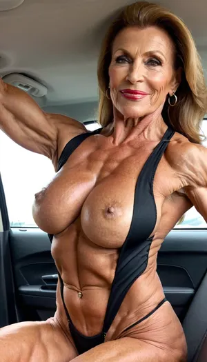 milf, close up tits, wrinkle long tits, side view, black hair, granny sex, much more muscle stiration, close up mouth, very old granny, naked big boobs, sitting in a car, sexy mouth, little open the mouth, red lips, wearing a black bathrobe, wearing a black net bodysuit sport dress, very hard very defined muscles, close up maximum big boobs, side view smile gilf, Monica Martin, lipstick, close up hard muscle stiration, skinny hard muscle body, very broad big mouth, ginger ponytail hairstyle, hair, happy swedish heavy strong muscle woman gilf, dark smokey eyes, close up body, very big hanging round massive boobs, fitnessmodel gilf, milf bodybuilding legs very muscle stiration, gilf wrinkle face, big saggy breat, stands with spread pussy from front, half side view, marina beaulieu milf, extremely muscular gilf, with wide muscular shoulders, abs, high muscle definition, very thin fat free skin, massive bodybuilding milf, bulging lips, granny want sex, wide mouth, round big boobs, smile gilf, from rear view, very short pixie blackginger, granny lady