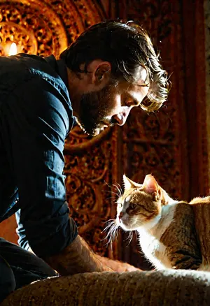 a man fucking a cat