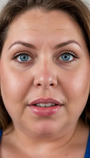 (obese:1.5), (mature:1.5), 60 years old chubby gilf, sagging, breasts, big nipples, dark areola, chavette, (wearing a black v-neck t-shirt), tanned skin, wavy silky balayage brunette hair with highlights parted in the middle, bangs, voluptous, (chubby mature face), glamour, cinematic, hyperrealistic, 5k, best quality, (8k, RAW Photo, Highest Quality), (Epic Realism), Hyper Realistic, (Detailed Eyes), (Superior Quality), Intricate Detail, Cinematic, plump lips, contouring makeup, smokey eyes, fake lashes, juicy lips, lipstick, Detailed, (film grain length, 135mm, f/2.8, DoF, bokeh, ultra-detailed skin, wrinkles, (perfect bright blue eyes:1.2), intense seductive eye contact, looking at viewer, seductive eyes, (big eyes), skin pores, prominent limbal ring, high-contrast eyes, finely detailed features), (mouth open wide:1.5), smiling, epiCNegative, suntanned skin, photo, in, phst, artstyle, BadX, wrinkles, <lora:SDXL1.0_Essenz-series-by-AI_Characters_Style_BetterPhotography-v1.2-'Skynet':.8>