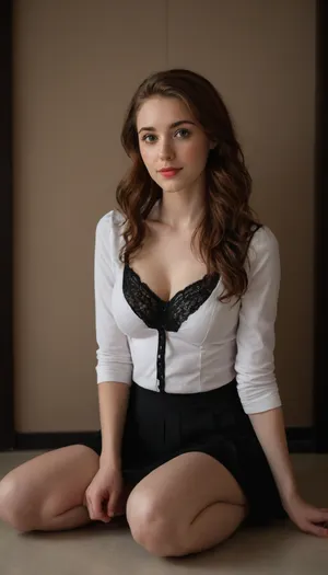 1, (((white:1.9))), girl, 23yo, (((normal body:1.8))), (((slightly curvy))), (((wide chest and hips:1.8))), ((very short height)), (((short neck))), (((skinny face:1.2))), ((cheekbones)), ((long brown hair)), ((dark brown hair)), ((slightly wavy hair)), ((fashion hairstyle:1.5)), (((small breasts))), (((imperfect skin:1.9))), (((wrinckles on face:1.6))), (((freckles on face:1.3))), (((skinny face:1.5))), ((red lipstick)), ((full body view:1.9)), ((visible legs:1.9)), ((shoes:1.9)), (((visible feet:1.9))), (((long distance view:1.9))), (((realistic pose))), (((relaxed pose:1.8))), (((dynamic mimic))), (((ultra detailed face))), (((ultra detailed hair))), (((ultra detailed skin:1.3))), in the shower, ((wearing office clothes:1.3)), (((unbuttoned white office shirt:1.5))), (((fully unbuttoned shirt:1.6))), (((visible black lace bra:1.6))), (((long black skirt:1.6))), (((modest clothes:1.9))), (((smile:.6))), ((realistic face:1.9)), ((real life girl:1.8)), (((sitting on the floor:1.9))), (((on the floor:1.9))), (((comfortable pose:1.8))), (((leaning to the wall:1.8)))