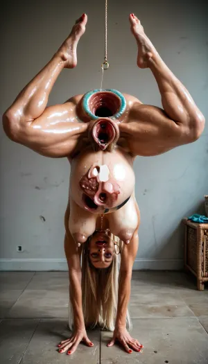 ((full body view)), (glistening skin:1.6), very horny Sexy breathtaking 19 years old, amateur scene, camgirl, good lighting, innocent face, front view, (((anorexic))), (((pregnant, puffy gaping nipples))), blue and grey colored mesmerizing eyes, perfect skinny body, (((empty flat saggy breasts hanging down))), (((long sagging puffy tits))), glamour, hoop earrings, necklace, head-to-toe view, perfect face, ((smooth silky bright blonde hair)), ((pubic hair, pubic_hair)), (tanned skin, tan lines), (((very long detailed toes, red toenails))), (focus on her amazing slender long toned legs:1.2), ((((very heavy huge swollen gaping pussy)))), (((very realistic photo of pumped pussy))), (((huge swollen pussylips, meaty deep pink pussy))), (((flexible, leg up, split, straddle, spread, showing cunt))), ((((pussy turned inside out)))), ((pussy in view wide view)), (((((pussy meat prolapsing))))), standing full body photo, pussy, legs, spread, mirror, selfie, <lora:SDXL_BetterFaces-LoRA_v1:1.4>, <lora:NcyPussy_v05:1.1>