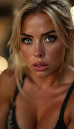 ziprealism, (intimate snapshot esthetic, inspiring athleticism), (athletic woman, bodybuilder, determined expression, muscular shoulders:1.2), (f/2.8, shallow depth of field, creamy bokeh, extreme closeup shot, tight headshot, intimate facial portrait, Dutch Angles, focus on eyes:1.6), (ash-blonde hair, thick voluminous hair, sporty hair, loose fringe framing face:1.4), (catchlights, limbal rings, large expressive eyes, stunning eyes, perfect eyes, long delicate eyelashes), (strong jawline, angular features), igbaddie, but, <lora:igbaddie-XL:.4>, <lora:BUT_SDXL_SHS:.1>, <lora:style_lora_realis:.8>