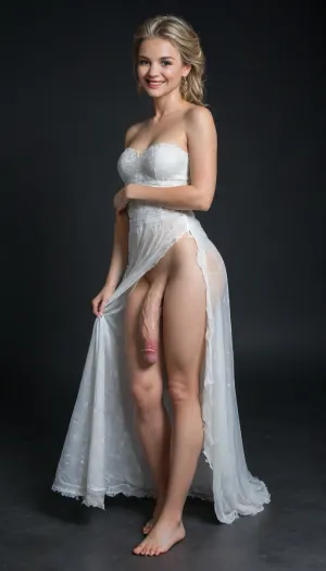 Elsa, 30 cm penis, big dick and big balls, huge penis, hourglass body, skinny with hot body, she look into your eyes, medium breasts, perfect anatomy, (various stockings), clean background, detailed futanari, 2 Babes, beautiful model, pretty young face, extremely pretty, extremely beautiful face, supermodel face, cute angelic face, extremely pretty face, very beautiful face, (ripped dress, transparent skirt, masterpiece, best quality, erect-futa, erect-penis, full body, taken with pleasure, ultrares face, 8K face, ultradetailed, DSLR, professional photo, ultra_high_quality, ultra_realistic, 8k, ultra detailed, 35mm photograph, 4k, hdr, photographic, ultra realistic, perfect legs, perfect dick, rounded ass, beautiful dick, thick dick, simetrical face, happy face, black background, more beautiful, barefoot, smile, white girl, each image generated different outfit, each image generated with different color of clothes)