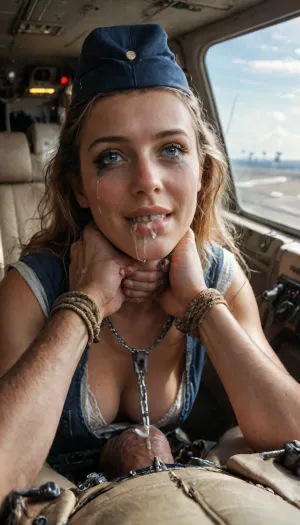 best quality, masterpiece, high resolution, UHD, detailed, (tiny, petite 18 yo stewardess), (bending forward:1.4), [slightly from the side], documentary, pov, elegant, (wearing dark blue uniform:1.3), garrison cap, white gloves, (cleavage:1.2), (medium breasts), (beautiful face:1.2), nipple slip, little smile, sweat skin, detailed skin face and eyes, natural lighting, skinny, film grain, high contrast, natural face, long messy blonde hair, clear eyes, centered body, focus on chest, (detailed skin texture:1.5), subsurface scattering, (detailed inside of a cockpit of an american airliner, 5 stewardesses, watching and cheerin on the rape:1.3), Stewardess, Upper body perspective, public indecency, (man is choking her from behind:1.4), ((hogtied, bound with large chains, tied to a rape room inside the plane cockpit:1.3)), cock in mouth, (brutal face fuck), Blowjob, (tears in eyes:1.5), (running makeup), (cum drips from nose:1.3), (cum drips from mouth:1.3), ultra hd, photorealistic, hyper gigantic large black cock in mouth, (((hyper gigantic large black cock in mouth:1.3))), oral cream pie, hair grab, sad, sad crying, tongue out, gasping for air, zavy-brbrn, gangbang, double anal penetration, anal spitroast, groupsex, deepthroat, (4 gigantic African black brute thug, huge trunklike arms, huge head, hyper muscular body, dressed in slave clothes:1.36), (gigantic African black brute thug, gangbang, double anal, anal spit roast, double penetration:1.14), ((hogtied, bound for sex, tied up)), (((hyper gigantic large white cock in mouth:1.3))), (pulled nipples:1.2), nipple clamps, (((spit roast))), (((hyper large cock in mouth:1.3))), screaming, shocked, deep anal penetration, Uber realistic, 8k, ultra detailed, 35mm photograph, film, professional, 4k, 1girl, 5 boys, hdr, photographic, ultra realistic, ultra high details, back light, (front view), (dynamic pose), anal sex, with large muscular black men, gargantuan black cocks, anal sex expansion, large hyper muscular fat old men, (double anal sex), swollen white veiny cocks, (double anal penetration), hardcore double penetration, proper physics, big white cocks, muscular white double anal gangbang, (forceful penetrations), extremely graphic, shocked expression, beautiful hands, magazine cover, Realism_Quality_2xx_By_Stable_Yogi, score_9, score_8_up, score_7_up, (((very pretty face:1.3))), (((extremely ultra detailed face:1.3))), perfect fingers and hands, upper body view, (extreme size difference:1.6), (ultra realistic), (maximum quality), (high resolution), (extreme detail), (ultra realism), super high quality, highly detailed, high perfect lighting, (dynamic angle), (random angle), (random pose), (dynamic view), (random view), volumetric lighting, golden hour lighting, dramatic shadows, nature-inspired color palette, <lora:Dark_Elf_Warrior:2>, <lora:Drow:2>, <lora:339100_training_data:2>, <lora:zavy-brbrn-sdxl:2>, <lora:LCMTurboMix_Euler_A_fix:2>