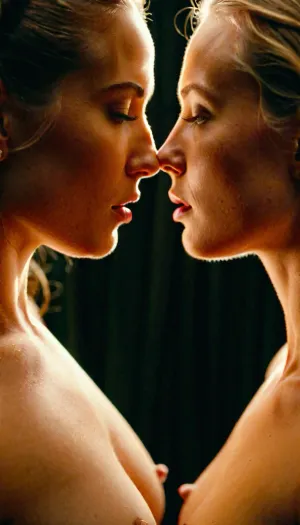 2 vaginas beautiful perfect vaginas contacting each other