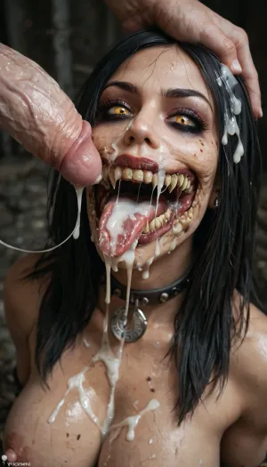 score_9, score_8_up, score_7_up, score_6_up, (Mileena from Mortal Kombat), super huge penis pressed against face, insane detailed face, smeared make up, pretty face, horny, embarrassing, tongue out, drooling, naked, large breast, nipple piercing, collar tag, massive veiny penis, huge veiny testicles, penis cover eyes, hand on womans head, extremely sweaty skin, lipstick mark on penis, cum leak from nose and mouth, excessive cum, cum covered, cum everywhere, cum on hair, cum on face, cum leak from mouth, cum on shoulder, cum on breast, cum on back, cum on ass, spilling cum, extreme cum play, wasteland, night, super long toungue, frog toungue, super long toungue twisted around the dick, super long toungue around the dick, stray pubes on mouth, stray pubes on face