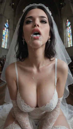 우아한 desecration: 고딕 교회에서 캡처 한 고해상도 걸작