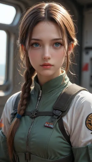 safe_pos, score_9, score_8_up, score_7_up, score_6_up, 1girl, solo, futuristic space marine, advanced power armor, plasma rifle, long braided hair, realistic, cinematic angle, cinematic lighting, athletic body, focused face, glowing blue eyes, combat pose
BREAK
fighting on an alien planet
BREAK
source_sci-fi_art, rating_explicit, expressive, full body, dynamic pose
BREAK
detailed beautiful background, extraterrestrial landscape, strange flora, alien creatures, distant galaxies, otherworldly atmosphere, Expressiveh, (SimplepositiveXLv1:1.3), (((upper body, full clothed:1.85))), ((masterpiece)), (ultra realistic, 32k, masterpiece:1.2), (high detailed skin:1.1), (high quality:1.1), (((full clothed))), (8k uhd:1.4), <lora:add-detail-xl:1>