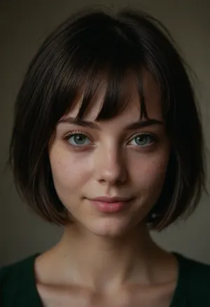 Una sonrisa tímida: obra maestra hiperrealista de un modelo de instagram finlandés inocente