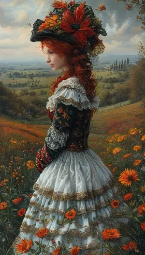 masterpiece, best quality, dark background, 1girl, solo, looking at viewer, long hair, ponytail, orange hair, very long hair, brown hair, magical girl, (style Michael Cheval:1.5), leather, halter, ball, gown, knee, length, short, elbow, gloves, full, body, shot, <lora:tbh129-sdxl:1.2>, <lora:Samaritan 3d Cartoon SDXL:.1>, <lora:abstract_k_XL:.3>