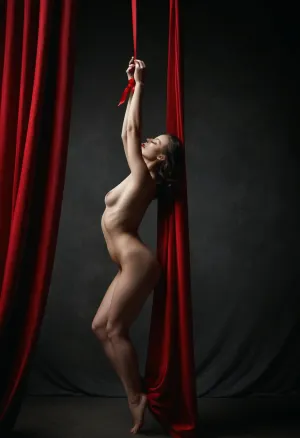 Echoes of eros: a tale of suspension and sensuality in shades of red