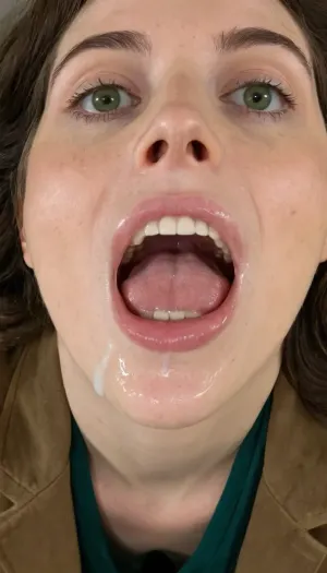 closeup of a 41yo fat bbw woman's lips with strings of cum between upper and lower lip, (pale skin), (dark green eyes), (strings of cum:1.3), (threads of cum:1.3), (cum between lips), (dripping cum), (cum dripping from teeth:1.3), (skin pores), (detailed skin), (beautiful face), (short wavy hair:1.4), (thick hair:1.2), (brunette hair:1.4), (Canadian), (freckles), (cum hanging from teeth), (mouth open:1.2), (clothed:1.4), (brown cord jacket:1.5), (long, green, knitted scarf:1.1), (wearing a pullover:1.4), (realistic transparent liquid:1.2), (close up of lips:1.4), (detailed upper tooth gap:1.4), (realistic teeth), (imperfect teeth), (on a backyard patio at night), (finely detailed skin:1.2), (skin blemishes), (cum on lips:1.2), <lora:SDXL_oral_v1-000009:.8>
