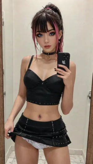 In the reflective glow: a selfie story of alternative fashion and rebellion