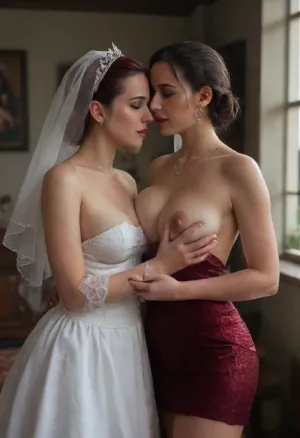 Burgundy bridesmaid dress