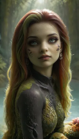 (hybrid:2), (black robocop), (Medusa gorgon:1.5), (lamia), (Jessica Rabbit), ral-ltlpowny, <lora:ral-ltlpowny-sdxl:2>