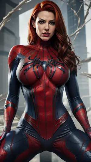 Spider-man cosplay, orgasm, full show naked athletic body, erect huge tits, big lips, erect big nipples, show erect huge hole vagina, clean pussy, 4k definition, creative