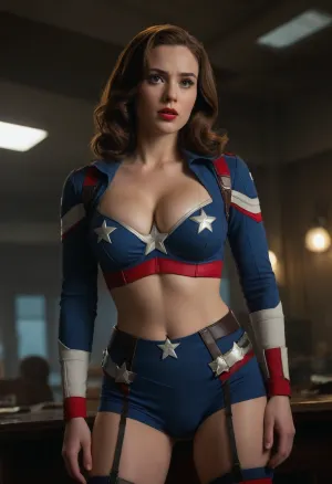 A new era dawns: female captain america debuts in the '40s - bold, beautiful, and fearless