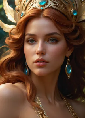 Fertility goddess, very, very beautiful face, highly detailed, smooth, digital art, digital painting, concept art, illustration, art by artgerm and greg rutkowski and alphonse mucha and loish and WLOP, artstation, detailed, masterpiece, stunning, cinematic