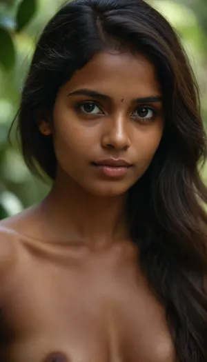 she's such a beautiful woman, (she looks so very innocent), she's Sri Lankan, she's almost nude