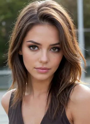 (loving girlfriend, Latina, Mexican, deep bronze skin tone, makeup model, hair model, stunning actress:1.8), (intimate snapshot, snapshot aesthetic:1.5), (focus on eyes, soft smoky eyes, full brows, mauve-pink lips, natural elegance, subtle sophistication:1.4), (sultry eyes, long eyelashes, adorable, bashful pose, bright flirty gaze, soft loving smile, shy smile, delicate features, pixie features:1.4), (deep brunette hair with honey-brown roots, wet-look hair styling, textured layers, slightly messy aesthetic, golden highlights, asymmetric hair, swept back hair style, hair product, slicked hair, gelled hair, wet hair:1.8), (seductive, sultry, sexual tension, sexual anticipation, sexual attraction:1.4), (natural lighting, naturally lit, ambient lighting:1), (soft shadows on her face:.9), taken with a smartphone camera, snapshot style, point-and-shoot, shallow depth of field, (natural phone bokeh, lens flare:1.1), slightly off-center composition, natural framing, soft focus on background, ziprealism, igbaddie, <lora:igbaddie-XL:.4>