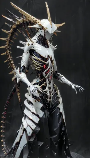 (1 cute femalien kneeling), (rear view:1.3), (large thick lips:1.2), (evil cute expression:1.8), (long ornate gold clothing:1.4), no shoes, (extremely long tentacle hair:1.3), (white hair:1.2), (small cute face:1.5), (extremely pure white skin:1.4), (long thick eyelashes:1.1), (white eyes:1.4), (cute alien body:1.4), (long legs:1.2), (thick muscular thighs:1.3), collarbones, (earrings:1.1), (cute small breasts:1.3), (thin waist:1), (small dark nipples:1.3), (bubble butt:1.3), (long arms:1.3), (nude:1.3), (full body view:1.3), (perfect cute eyes:1.4), (perfect face:1.2), (realistic skin:1.3), 8k, (spaceship:1.3), 512/3000, alien, species, futuristic, suit, electalien, artstyle, <lora:alien-species:2>, <lora:157880_training_data:2>, <lora:Alien_God_V3:2>, <lora:Electric Alien - Trigger is ElectAlien Artstyle:2>