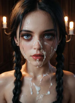 Belleza intemporal: un momento perfecto - capturar addams de miércoles en 4k de alta calidad