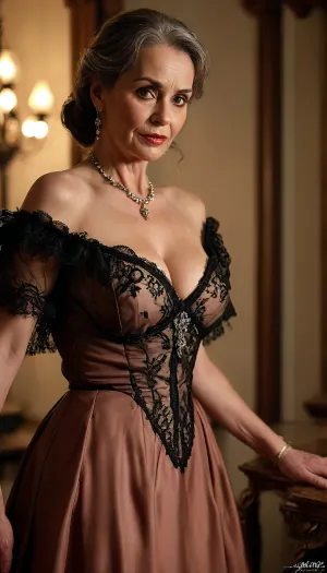 Cleopatra, Exclusive, billionaire, luxury, reflective lighting, beautiful, seductive, lustful, very busty, stunning hungarian Mature grandma, breast grabbing, (gilf), (old), very simple luxury dress, (minimalist ballgown:1.3), model, hairless pussy, lustful posing, romantic expression, cunnilingus, no Lipstick, red nails, strong glossy party makeup, very long dark brown straight ponytail hair, (Mature:1.9), black lace stockings, (Orgasm face:1.4), Shinny skin, Natural body, (Chubby:.2), Perfect hands, perfect fingers, perfect anatomy, (realistic mature skin:1.2), skin pores, freckles, moles, spots, wrinkles, masterpiece, best quality, cinematic scene, (cinematic lighting), (night:1.3), ray trace, sharp focus, best shadow, 8K, UHD, clear image, extremely sharp, extremely detailed, extremely intricate detail, high res, ultra-high-definition, highly detailed, ultra-sharp textures, finely detailed, perfect skin texture, hyperrealistic lighting, professional photography, full dynamic range, deep contrast, high clarity, realistic depth of field, HDR, perfect exposure, smooth gradients, natural reflections, ultra-fine details, realistic skin pores, individual hair strands, soft shadows, color-graded, High detailed photo, high quality photo, (full body:1.4), (full length shot:1.7), most realistic, analog, dim light, clothes, contrast, sharp background, fine detailed background, hoopdress, <lora:bab4d033-acad-4a4e-b6fa-5dda2bad3471.TA_trained:2>, <lora:MJ52:.6>