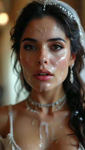 30 year old female bahranian queen, covered in thick white realistic cum, sexy expression, woman, cum, on, face, <lora:MJ52:.3>, <lora:BUT_SDXL_SHS:1.3>, <lora:add-detail-xl:.7>, <lora:CinematicStyle_v1:2>, <lora:JustCum:1.5>