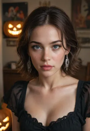 halloween poster spooky jack o' lantern costume trick or treat witch haunted house scary ghost