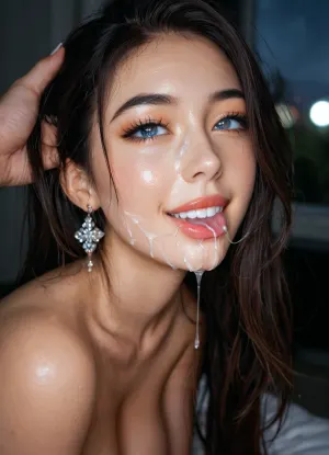 deep ass crack, cleft ass cheeks, cleavage, bulging ass, brunette, full black hair, score_9, score_8_up, score_7_up, flash, flashlight, at night, night, midnight, dark, darkness, shadows, deep cleavage, sweden woman, stunningly beautiful woman, white woman, clear face, blue eyes, straight long hair, babe, cute rich girl, luxury, jewels, jacuzzi, famous girl, kimono, kazakh girl, kazakh goddess, cozy girl, love eyes, kazkah influencer, gorgeous kazakh girl, petite asian, good mood, student, university girl, college student, college girl, cute face, petite, slim with big breasts, kazakh cutie, (facial), symmetric eyes, (same color eyes), asian girl, hot girl, gorgeous girl, model body, asian, perfect body, perfect face, beautiful, extremely sexy, beautiful face, whore, heart in eyes, perfect breasts, extremely slutty, fucked, ((extreme saliva on face)), ((thick saliva on face)), ((sloppy saliva on face)), ((saliva bubbles)), doggystyle, on messy bed, detailed background, hardcore doggystyle, hair grab, enjoying, smiling, eyes rolling, tongue all the way out, going crazy, extreme pleasure, horny, playful, (naked), tits showing, (extremely submissive), (messy), (saliva), side view, <lora:Rawfully Stylish v0.2_epoch_20:.4>, <lora:MJ52:.6>, <lora:attractive_notrigger:.6>