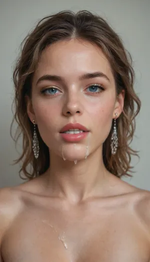 Drool, cum, babe, seductive