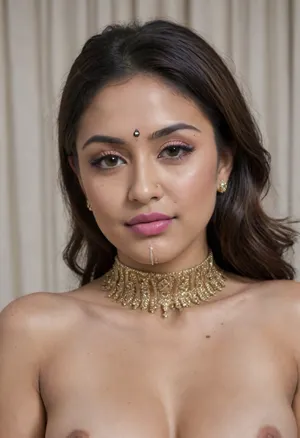 Indian sexy beautiful mature woman 18 years old, (high-quality facial detailing with long eyelashes and plump lips), (Indian face:1.9), stylish, sensual, curvy, in a transparent tight-fitting sequined dress, (big tits), she has shiny maroon-pink lipstick, (pink-purple areoles are visible, nipples with piercings), an exquisite necklace and gold bracelets, she has long hair tied up in a bun, nipple ringsnipple, nipple ringsnipple rings, pussy view, slit pussy, slender long legs with a high waist, fishnet stockings, green stilettos, seductive grins, dark skin., CUM, DONATION, ASSISTANCE, FELLATIO, TITS, SEX, HANDJOB, FOOTJOB, AFTER, VAGINAL, woman, cum, on, face, artoflips, uoclips, lips, lipstick, art, of, Winter, Waterfall, <lora:CUM DONATION ASSISTANCE:2>, <lora:JustCum:1.3>, <lora:Art_Of_Lips_PONY_XL_By_UOC:1>, <lora:Winter Waterfall:1.4>