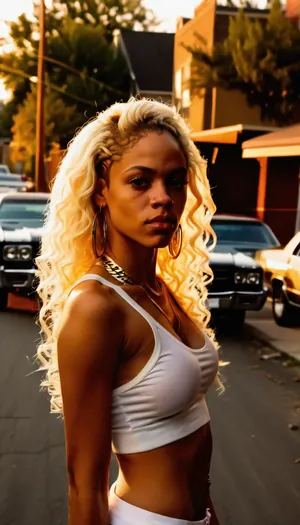 (hood:1.4), (American ghetto:1.3), (skinny mulatto bimbo blonde:1.6), ghetto, ghettostreets, <lora:Ghetto_sdxl_lora:.8>