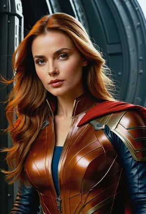 Modern colored pencil sketch {Муниципальная библиотека XXII века, Серебристый человекоподобный робот-андроид, стоит перед ячейками с инфо-кристаллами, в его руках футуристический планшет. SCI-FI, фантастика, интерьер футуристической библиотеки, неоновое освещение, стиль Michael Whelan}. colored, contrast, tone, texture, details, stylish, elegant