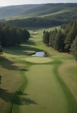 Golf camp, sublime paisaje, panty