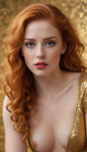 fishnet tights, official art, unity 8k wallpaper, over-detailed, beautiful and aesthetic, masterpiece, best quality, (zentangle, mandala, tangle, entanglement), (fractal art:1.3), 1girl, golden flowers, extremely detailed, dynamic perspective, the most beautiful form of chaos, elegant, brutalist design, bright colors, romanticism, James Jean, Robie Dwi Antono, Ross Tran, Francis Bacon, Michal Mraz, Adrian Geni, Petra Kortright, Gerhard Richter, Takato Yamamoto, Ashley Wood, atmospheric, (detailed smooth skin), (lean abs:1.3), (golden glow:1.2), (red-haired, (golden curls:1):1.4), (golden curls:1.3), (huge round breasts:.8), perfect face, realistic, huge natural breasts, perfect tits, perfect body, beautiful, pronounced feminine facial features, perfect ass, healthy skin tone, fair skin, perfect teeth, perfect eyes, matching eyes, detailed eyes, very detailed iris, long eyelashes, big realistic lips, full lips, sweet smile, perfect mouth, detailed face, ((cute tall tall tall face)), symmetrical face, pleasure face, pleasure emotion, cute tall tall tall doll face, detailed hairstyle, healthy hair, bright hair, very long hair perfect lively eyes, flawless tongue, bright eyes, penetrating gaze