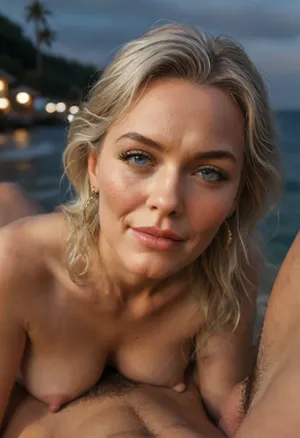 50 year old mature Central African housewife, (((Nubian housewife))), (((black woman))), lying on a lonely beach under palm trees, legs spread, ((legs spread)), lying on her side, fucked in ass, pussy dripping cum, (pubic hair), thick hanging breasts, tan lines on mature skin, large areolas, large nipples, (1woman, 1man), ((close up)), British tax officer, old french woman, (gilf:1.4), a nude mature 40 yrs old, beautiful, blonde hair, long straight hair, high cheekbones, long face, chiseled chin, pointed nose, (extreme dark tanned skin:1.3), big blue eyes, seductive smile, UHD 8k focus stacking, (((huge tits))), showing her beautiful face and tits, perfecteyes, a nude mature 40 yrs old, beautiful, blonde hair, long straight hair, high cheekbones, long face, chiseled chin, pointed nose, (extreme dark tanned skin:1.3), big blue eyes, seductive smile, UHD 8k focus stacking, (((huge tits))), showing her beautiful face and tits, perfecteyes, <lora:lora-sdxl-perfect-eyes:.5>, <lora:MJ52:.5>, <lora:longnipsxl:.8>,  older MILF, striking blue eyes, blonde, ((angry attitude, arrogant attitude, dominant face, bitchy face)), perfect haircut, straight, bun, red frame glasses, authoritative ensemble, (((big silicon tits))), very long open hair, calm sea in the background, sunrise, (pleasant light), housewife laughs seductively, wide ass, wide pelvis, seduces with her finger and laughs, <lora:bynightPortraits-XL:.8>, <lora:WTS - WhatTheSuck - v1:.8>, naked girl stands on high cliff above sea, stormy sea in the right part of frame, sinking sailing ship on the horizon, girl looking out to sea, gale force winds, girl looking at sinking ship, (oil painting in Aivazovsky style, night, nighttime, low lighting, highly detailed figure, at night, darkness), beautiful 48 yo russian girl spreading legs on couch, hairy cunt, thin white silk cloth over shoulders, eye contact, very pale skin, wearing golden jewelry and arm rings, blonde hair, beautiful thighs, barefoot, small breasts, warm light at night, in library of old Italian villa, large male marble statue in background, photo-realistic, masterpiece, perfect hands and fingers