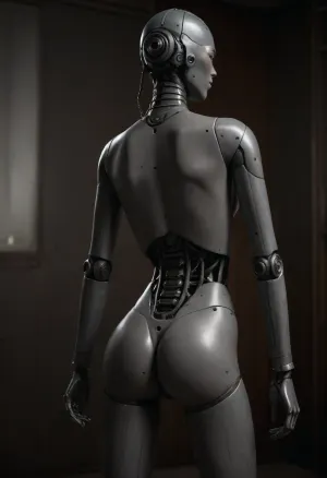 full body view of a skinny human 22 years old female pretty Jedi, (fucked from behind:1.7), by, (detailed gray mechanical masculine sex droid with builtin 10 inch:1.8), (designed for sexual gratification of vagina:1.3), <lora:Simon_Stalenhag_LFTL_SDXL:.8>, <lora:Dramatic_penis_SDXL:.8>